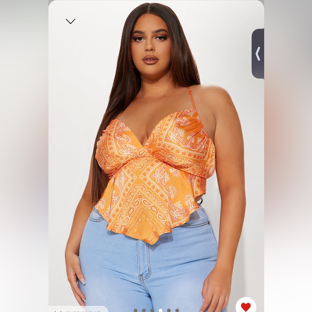 Fashion Nova handkerchief top